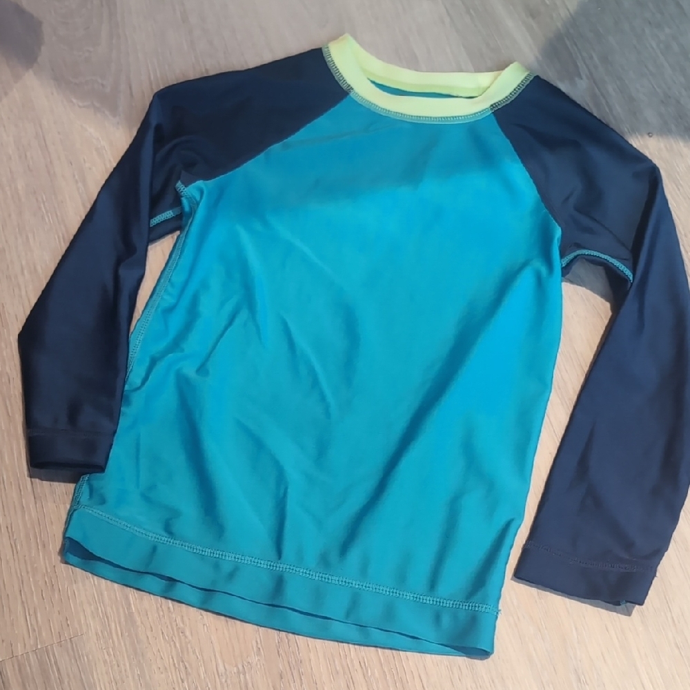 Tea Collection Aqua Navy Kids Rash Guard